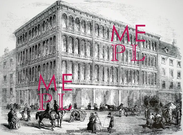 : An engraving depicting the Gardiners Building, Glasgow : An engraving depicting the Gardiners Building, Glasgow
