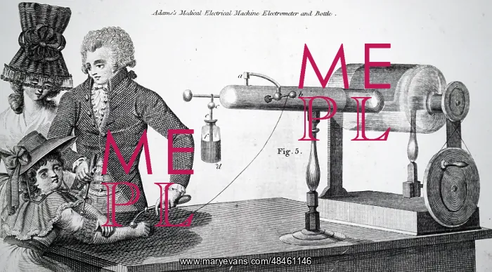 : Engraving depicting George Adams static electric machine : Engraving depicting George Adams static electric machine