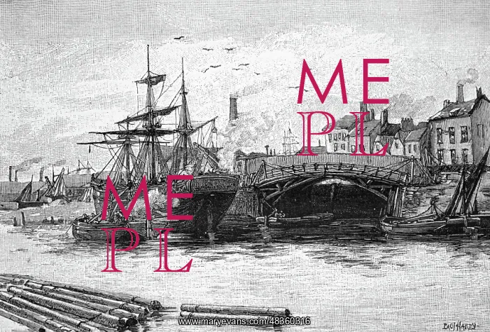  : Engraving depicting Green's Dock