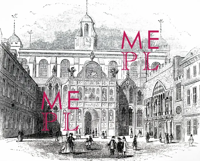 : An engraving depicting the Guildhall : An engraving depicting the Guildhall