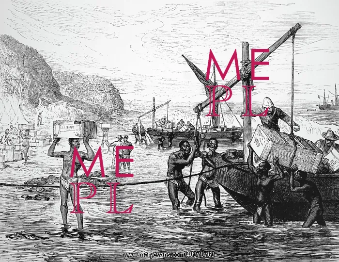 : Engraving depicting an improvised crane : Engraving depicting an improvised crane