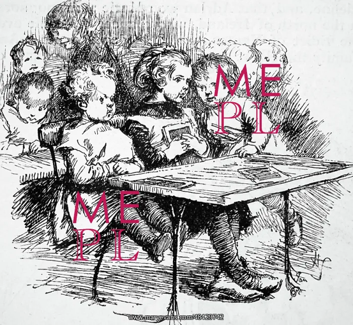 : Engraving depicting an infant class : Engraving depicting an infant class