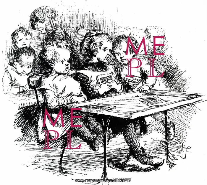: Engraving depicting an infant class : Engraving depicting an infant class