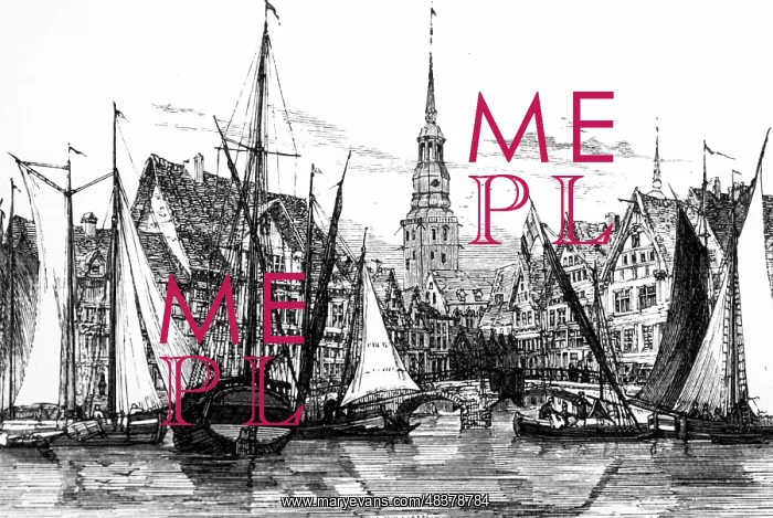  : Engraving depicting the Inner Harbour, Hamburg