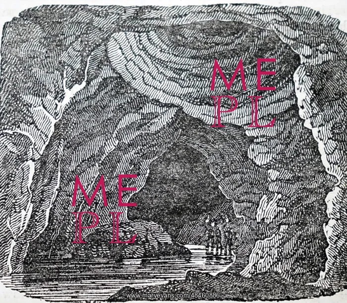 : An engraving depicting the interior of Peak Cavern : An engraving depicting the interior of Peak Cavern