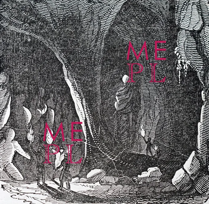 : An engraving depicting the interior of Peak Cavern : An engraving depicting the interior of Peak Cavern
