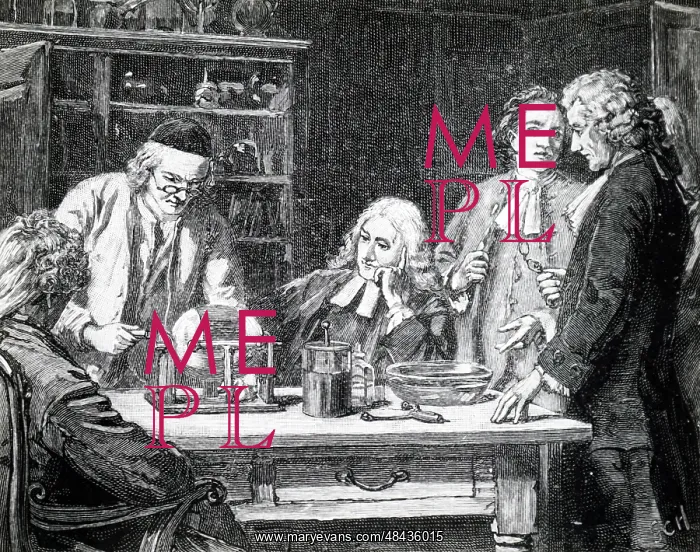 : Engraving depicting John Wesley watching electrical : Engraving depicting John Wesley watching electrical