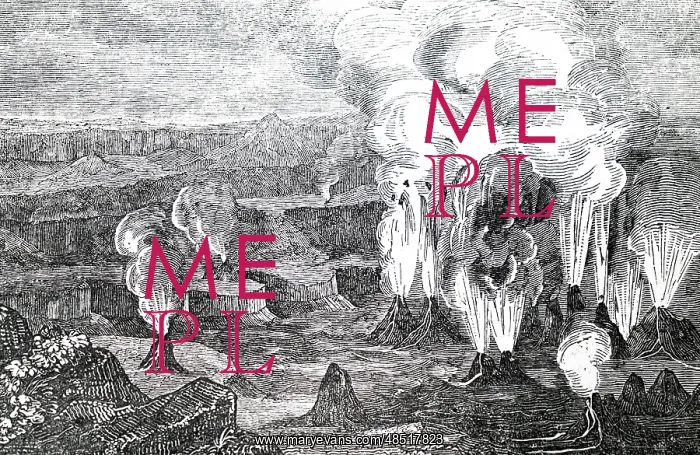 : An engraving depicting Kilauea : An engraving depicting Kilauea