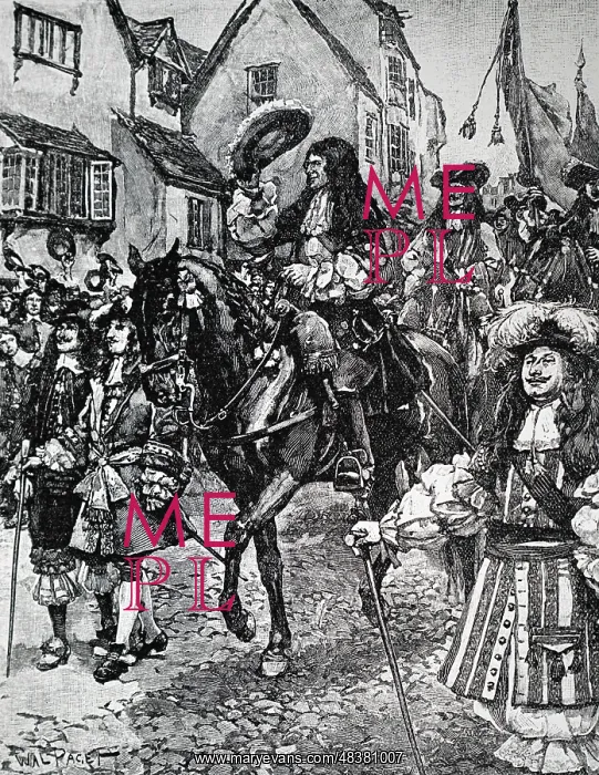 : An engraving depicting King William III after : An engraving depicting King William III after