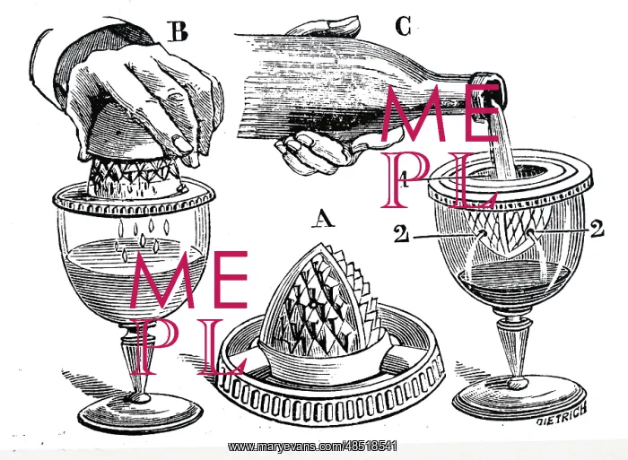 : An engraving depicting a lemon squeezer : An engraving depicting a lemon squeezer