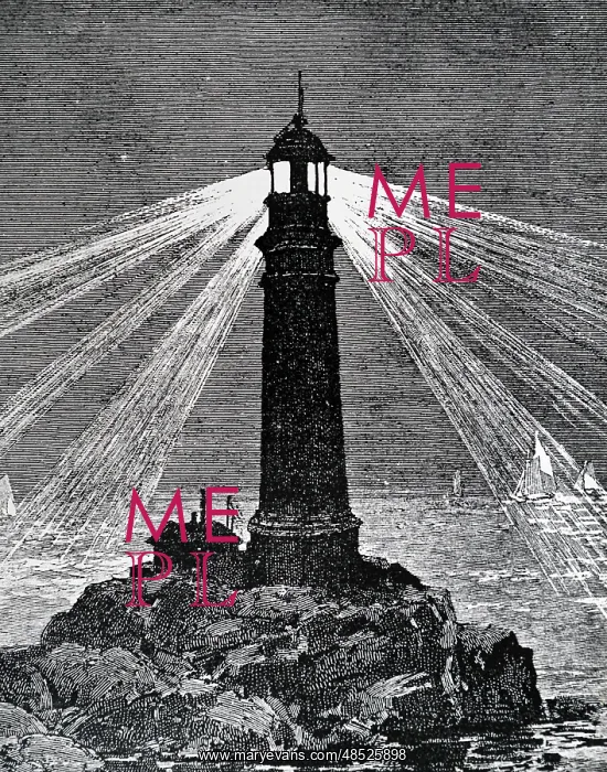 : Engraving depicting a lighthouse using a carbon arc light : Engraving depicting a lighthouse using a carbon arc light