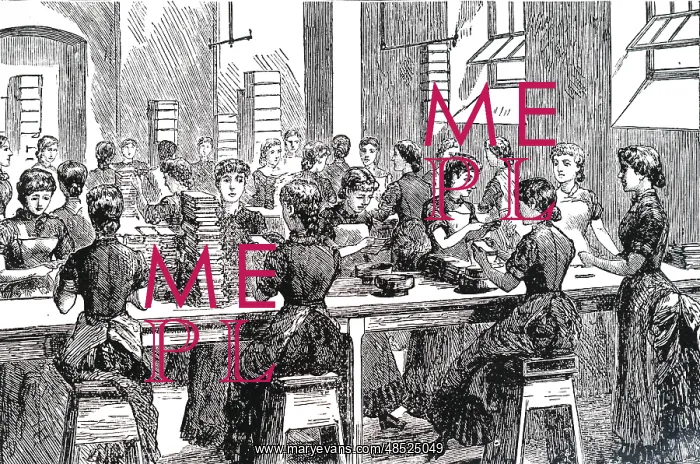 : An engraving depicting the making of chocolate creams : An engraving depicting the making of chocolate creams
