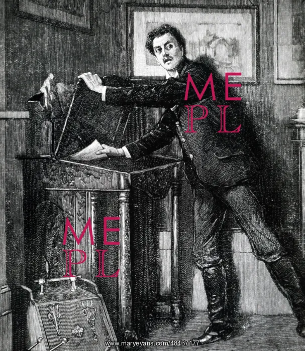: An engraving depicting a man furtively taking : An engraving depicting a man furtively taking