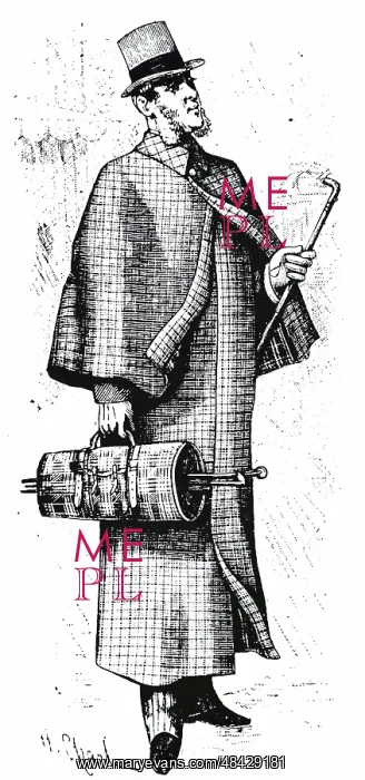 : Engraving depicting a man wearing a greatcoat : Engraving depicting a man wearing a greatcoat
