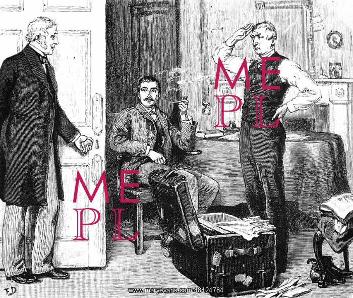 : Engraving depicting a manservant in the process : Engraving depicting a manservant in the process