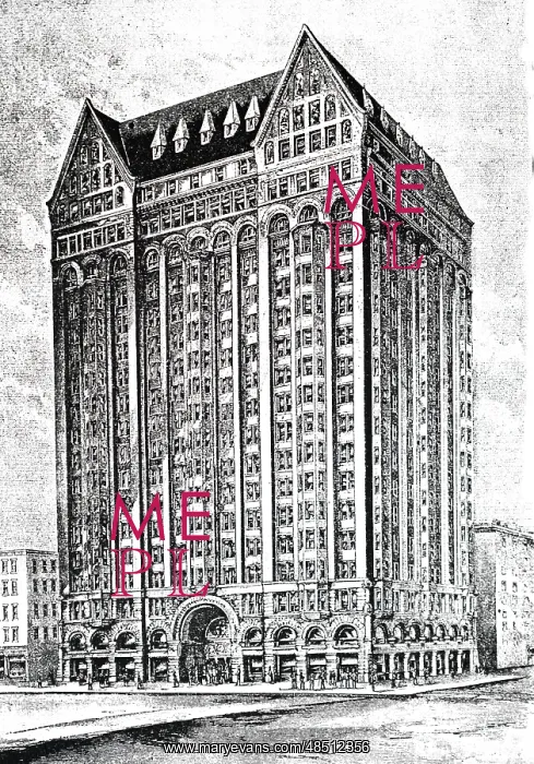 : An engraving depicting the Masonic Temple Building, Chicago : An engraving depicting the Masonic Temple Building, Chicago