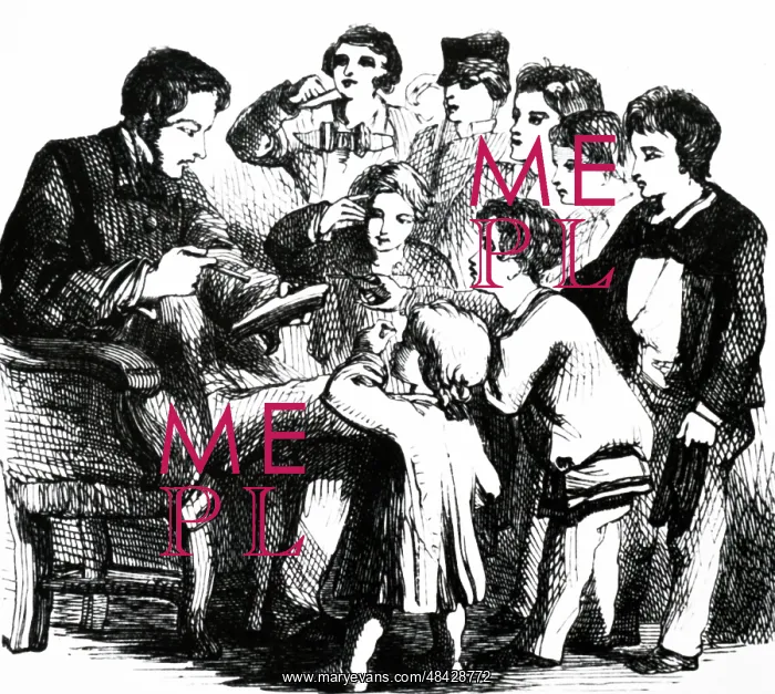  : Engraving depicting a mental arithmetic lesson