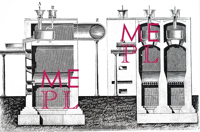 : An engraving depicting a method of producing nitric : An engraving depicting a method of producing nitric