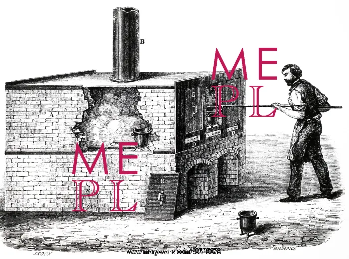 : An engraving depicting a method of producing nitric : An engraving depicting a method of producing nitric