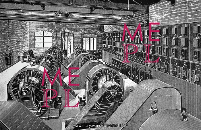: Engraving depicting the Metropolitan Electric : Engraving depicting the Metropolitan Electric
