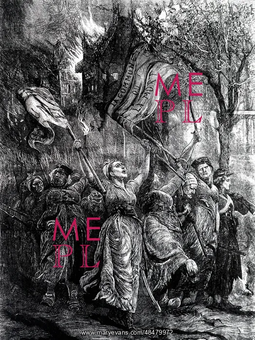: An engraving depicting the Paris Commune : An engraving depicting the Paris Commune