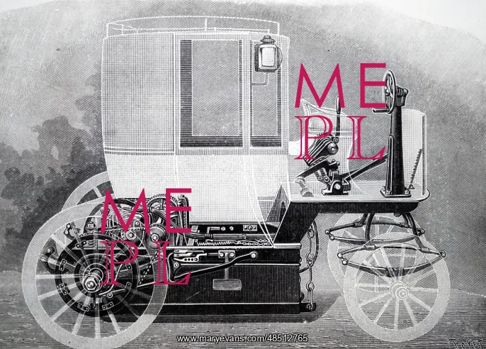 : Engraving depicting the plan of an electric battery-driven : Engraving depicting the plan of an electric battery-driven