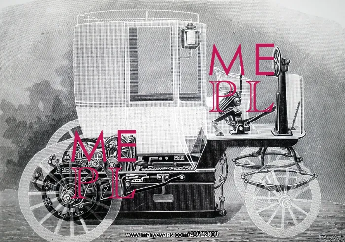 : Engraving depicting a plan view of an electric : Engraving depicting a plan view of an electric