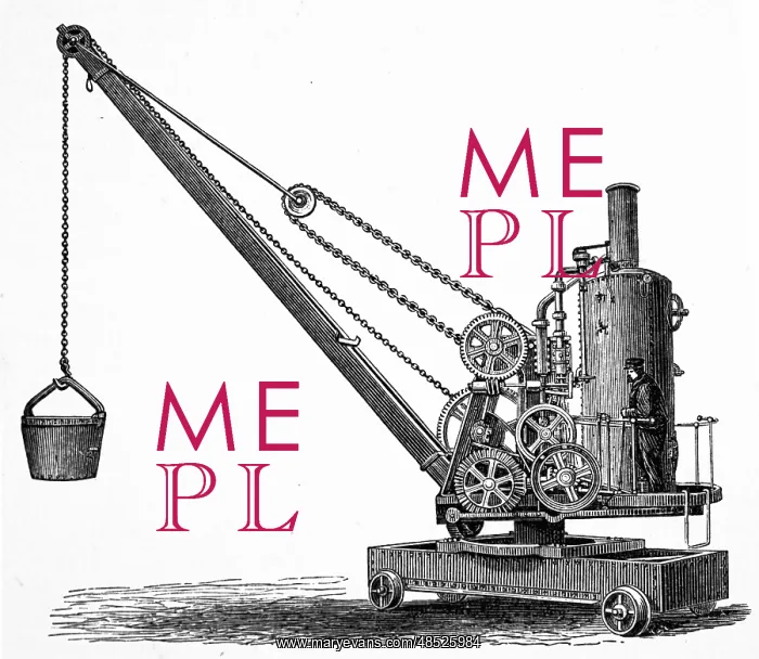 : Engraving depicting a portable crane : Engraving depicting a portable crane