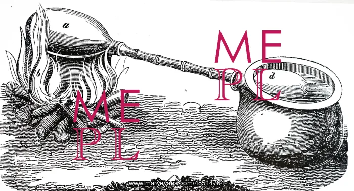 : An engraving depicting a primitive still used : An engraving depicting a primitive still used