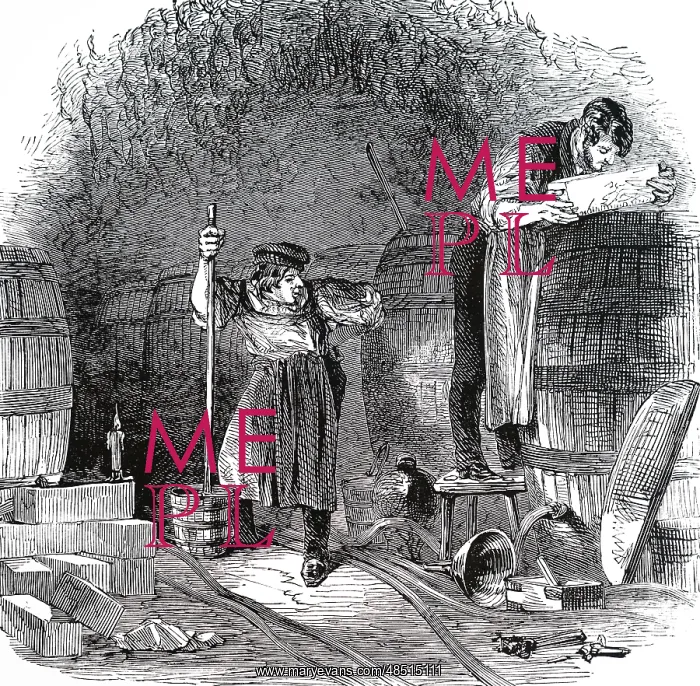 : An engraving depicting the process of adultering : An engraving depicting the process of adultering