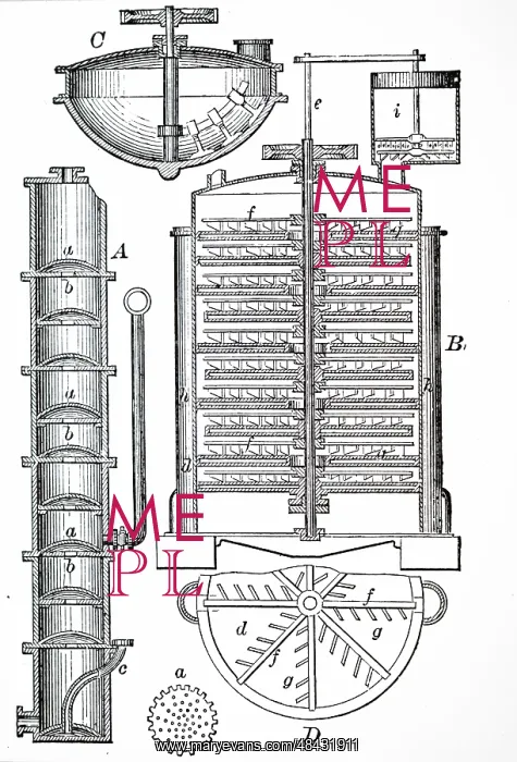 : Engraving depicting the production of sodium carbonate : Engraving depicting the production of sodium carbonate