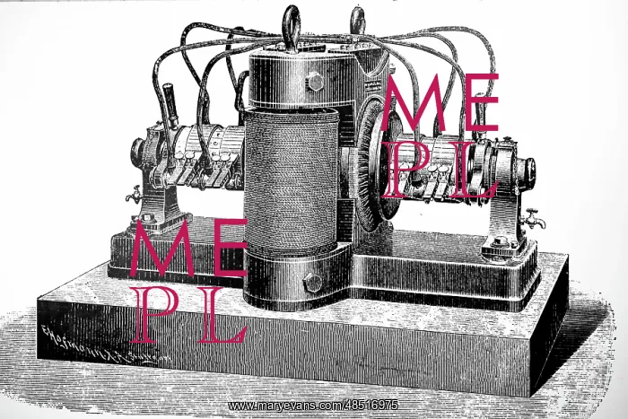  : Engraving depicting a quadruple-circuit dynamo