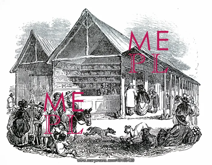 : Engraving depicting a scene from the Stourbridge Fair : Engraving depicting a scene from the Stourbridge Fair