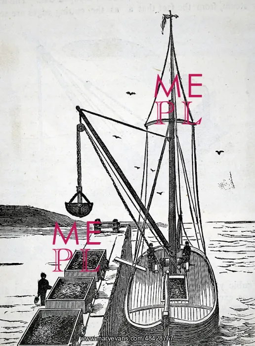 : Engraving depicting a self-acting bucket for loading : Engraving depicting a self-acting bucket for loading