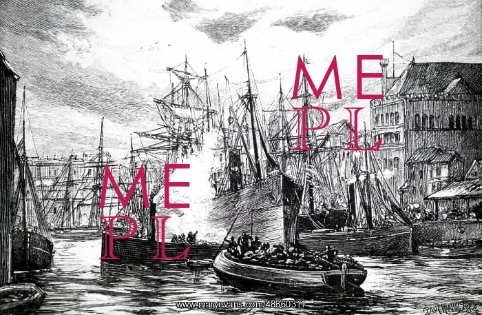 : Engraving depicting shipping in the river at Bristol : Engraving depicting shipping in the river at Bristol