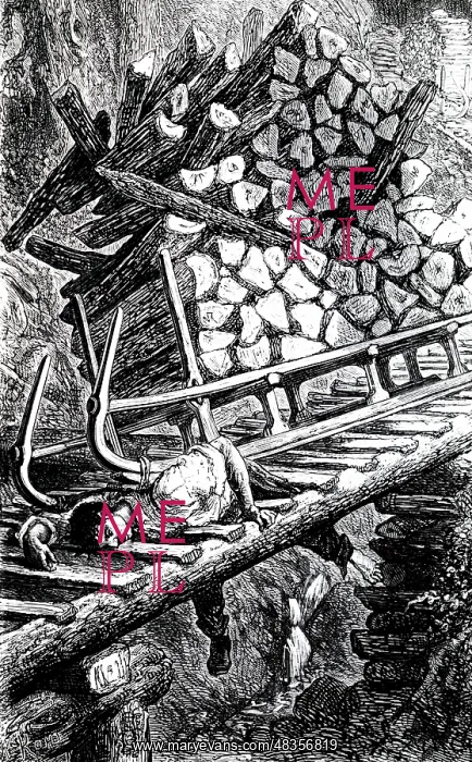 : An engraving depicting a sledger being crushed to death : An engraving depicting a sledger being crushed to death