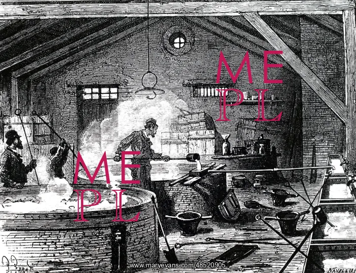 : An engraving depicting soap-boilers : An engraving depicting soap-boilers