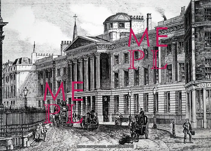 : Engraving depicting St Paul's School : Engraving depicting St Paul's School