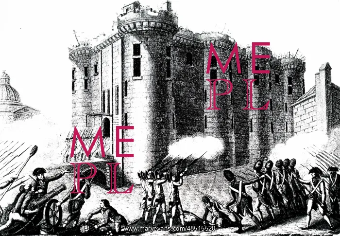 : An engraving depicting the storming of the Bastille : An engraving depicting the storming of the Bastille