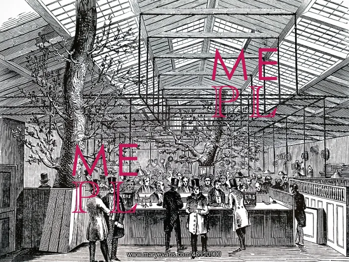 : Engraving depicting the temporary drawing office : Engraving depicting the temporary drawing office