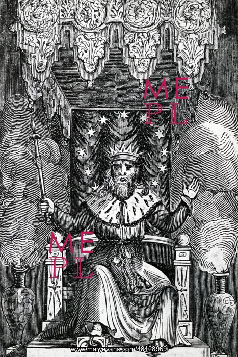: Engraving depicting Thor, son of Odin : Engraving depicting Thor, son of Odin