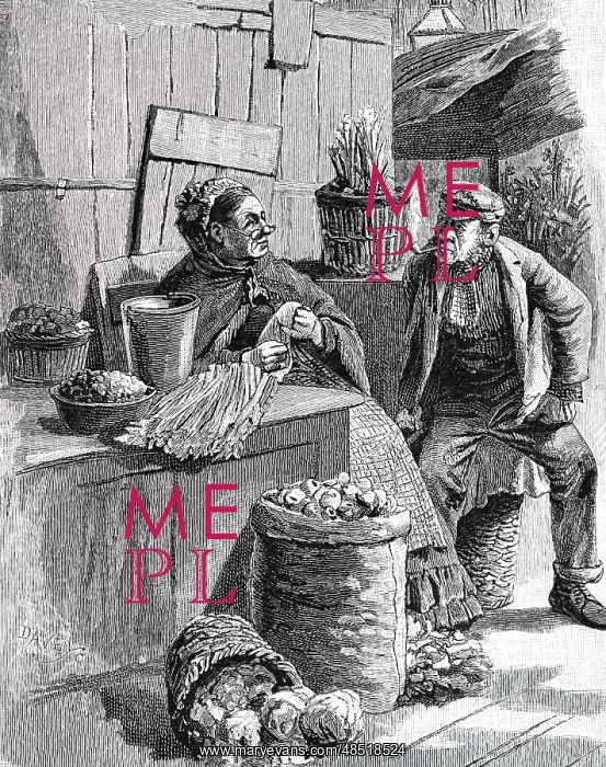 : An engraving depicting traders taking a break : An engraving depicting traders taking a break