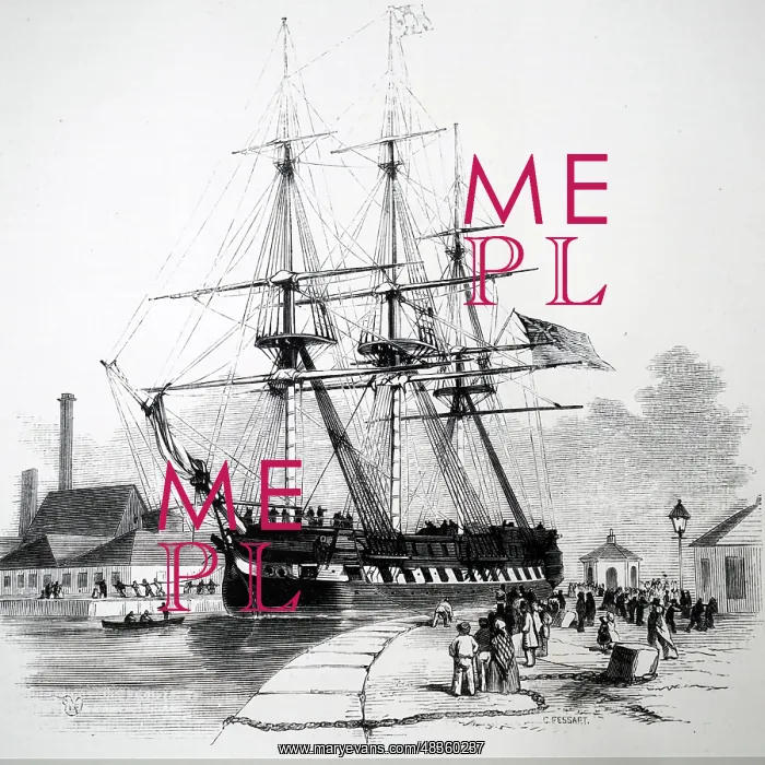 : Engraving depicting a vessel under tow : Engraving depicting a vessel under tow