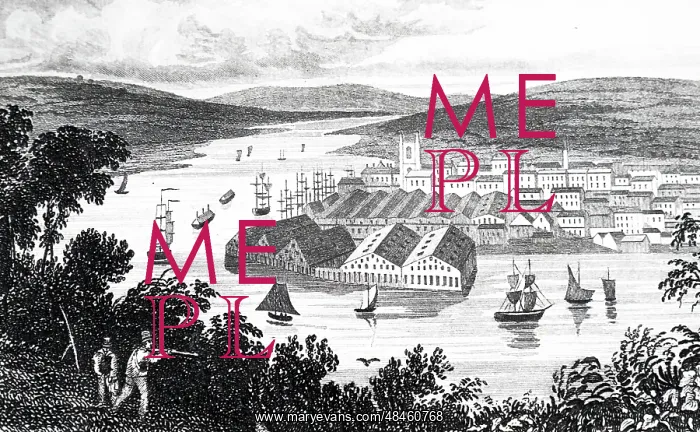 : An engraving depicting a view of Devonport : An engraving depicting a view of Devonport