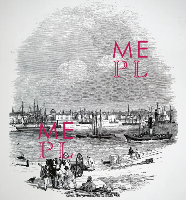 : An engraving depicting a view of Liverpool : An engraving depicting a view of Liverpool