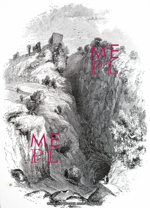 : An engraving depicting a view of the mouth of : An engraving depicting a view of the mouth of