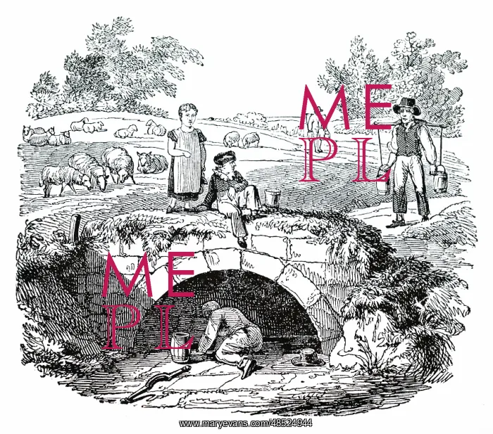 : An engraving depicting water carriers at Shepherd's Well : An engraving depicting water carriers at Shepherd's Well