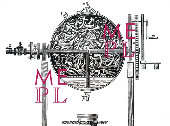 : An engraving depicting Yardley's extractor of : An engraving depicting Yardley's extractor of
