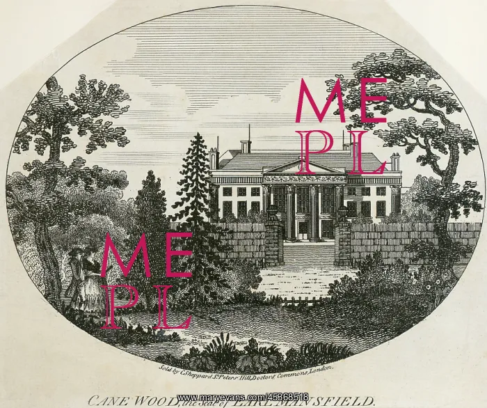 : Engraving of Kenwood House : Engraving of Kenwood House