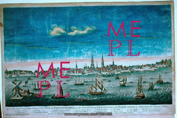  : Engraving of Philadelphia, 1778